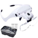 Lunette grossissante et jeu de 5 verres grossissants