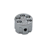 Bouton barillet chromé