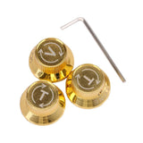 Lot de 3 boutons en métal dorés