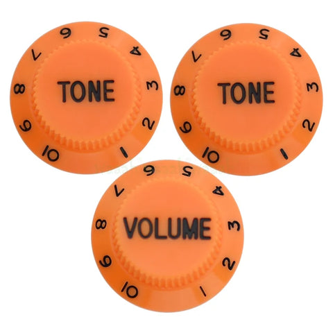 Set de 3 boutons orange et noir