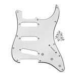 Set pickguard SSS 11 trous et vis pour strat