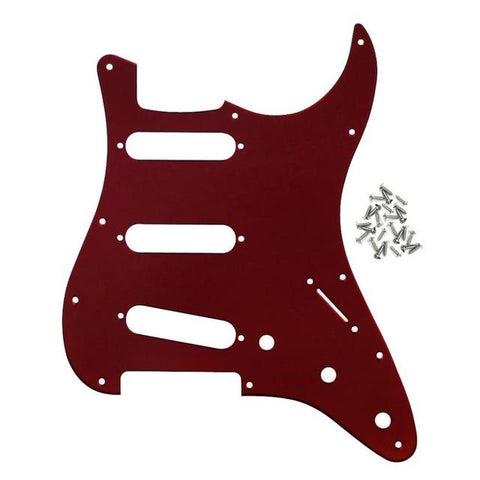 Set pickguard SSS 11 trous et vis pour strat