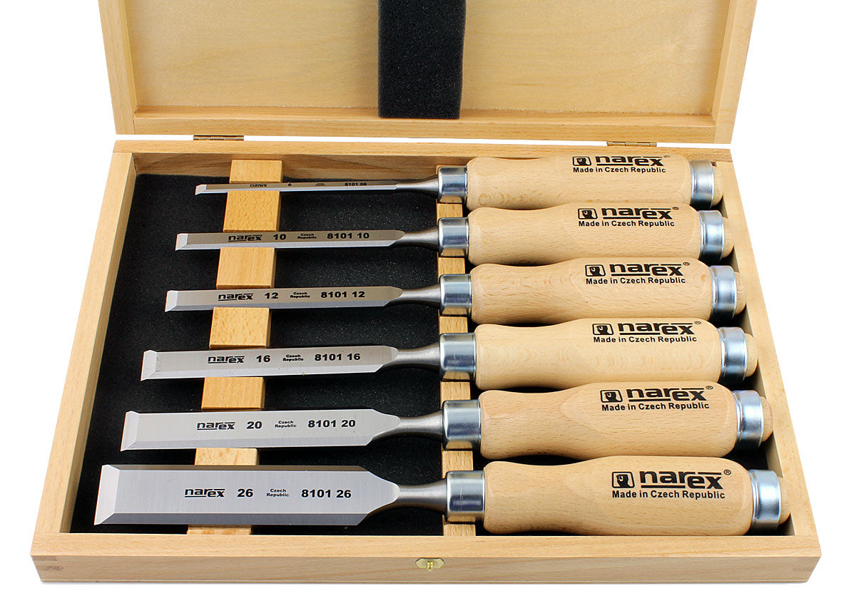 Coffret de cinq ciseaux à bois pour sculpteur 111T EMILE PEYRON Coffret de cinq ciseaux à bois pour sculpteur 111T EMILE PEYRON